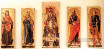 バルトロメオ・ヴィヴァリーニ Painting - 聖アンブローズ多翼祭壇画 バルトロメオ ヴィヴァリーニ
